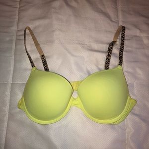 Victoria’s Secret PINK neon yellow bra